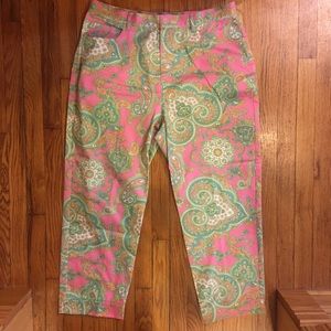 Ralph Lauren Paisley Print Pants 14W